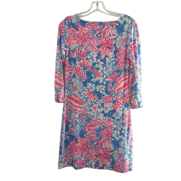 Lilly Pulitzer Sophie Shift Dress Pop Pop Bay Blue Vacation Preppy Small - Picture 5 of 9